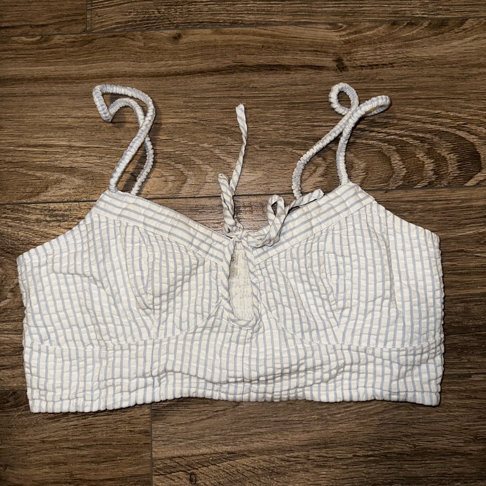 Urban Outfitters Love Match Striped Crop Top
